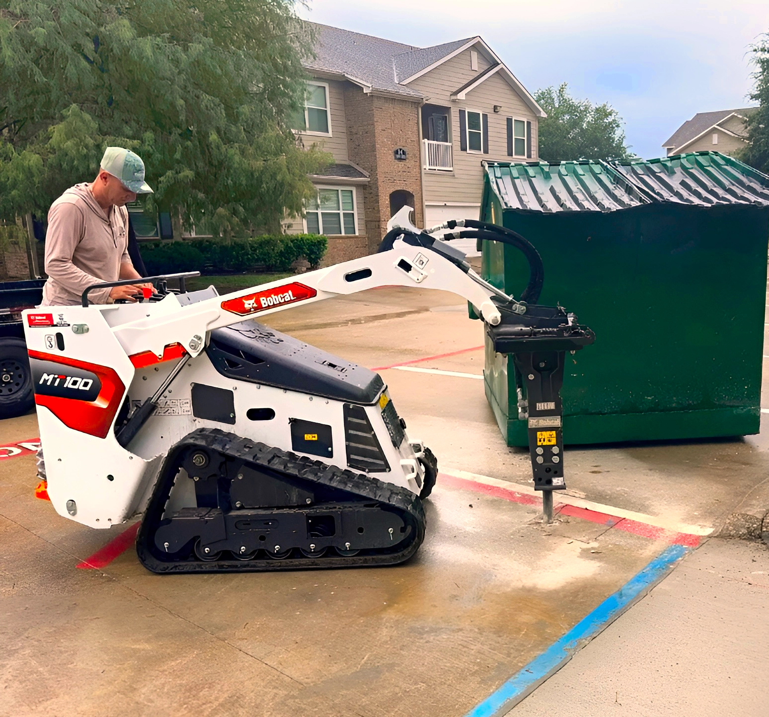 Concrete Demolition Using Compact Equipment