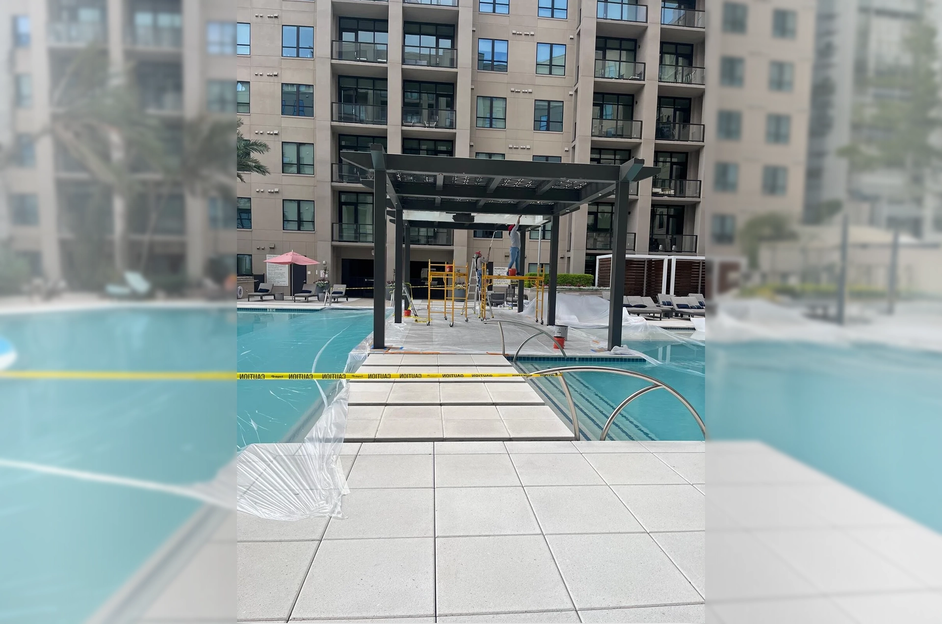 The pool Working